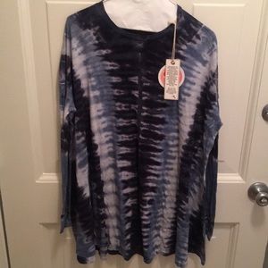 Show Me Your Mumu Tie Dye long sleeve shirt dress